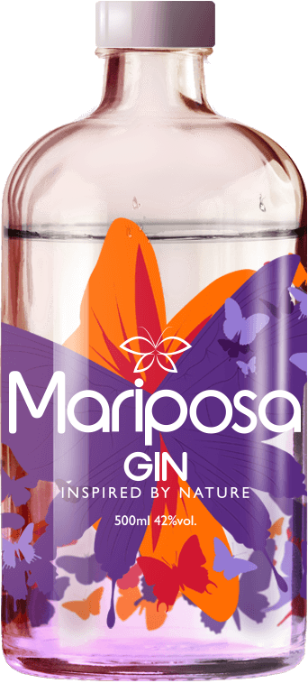 Die Flasche von Mariposa Gin